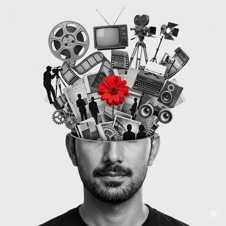 What is Content Creation in Social Media - creative mind full of media tools